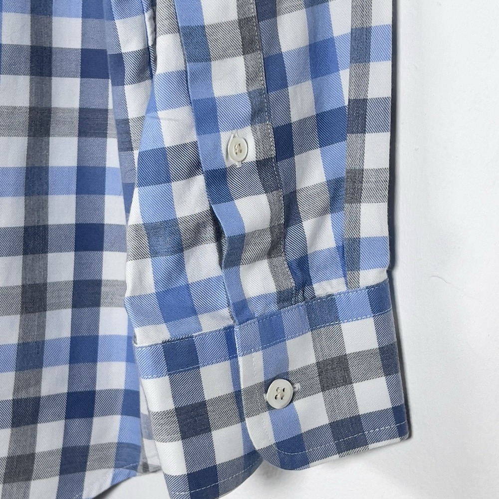 Vineyard Vines Button Down Slim Fit Tucker Shirt Mens Sz L Plaid Long Sleeve - Picture 4 of 9